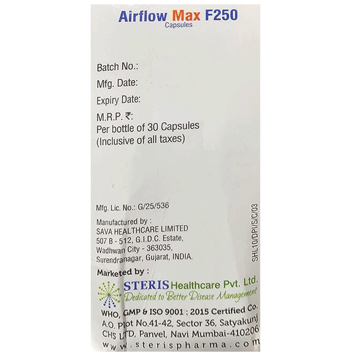 Airflow Max F 250 Capsule