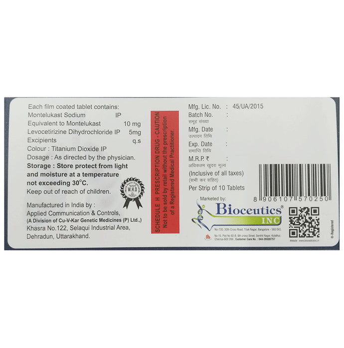 Airkast-L 5mg/10mg Tablet