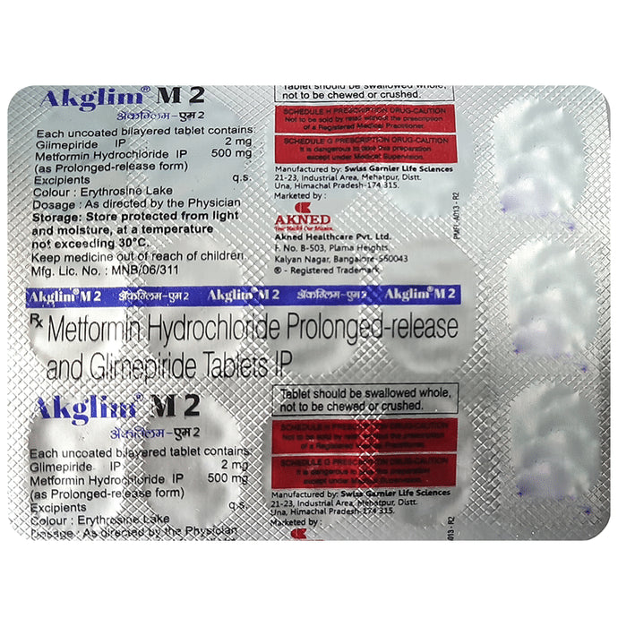 Akglim-M 2 Tablet PR