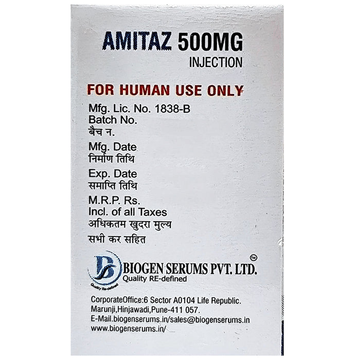 Amitaz 500MG Injection