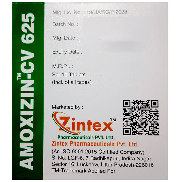 Amoxizin-CV 625 Tablet