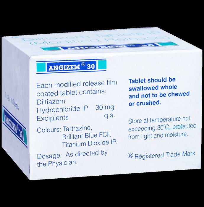 Angizem 30 Tablet MR