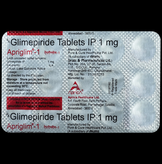Apriglim 1 Tablet