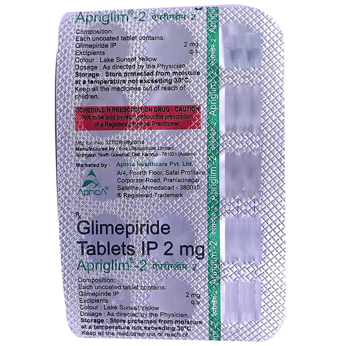 Apriglim 2 Tablet - Classic Derma