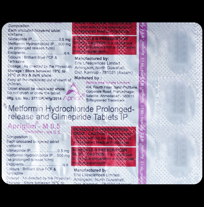 Apriglim-M 0.5 Tablet PR
