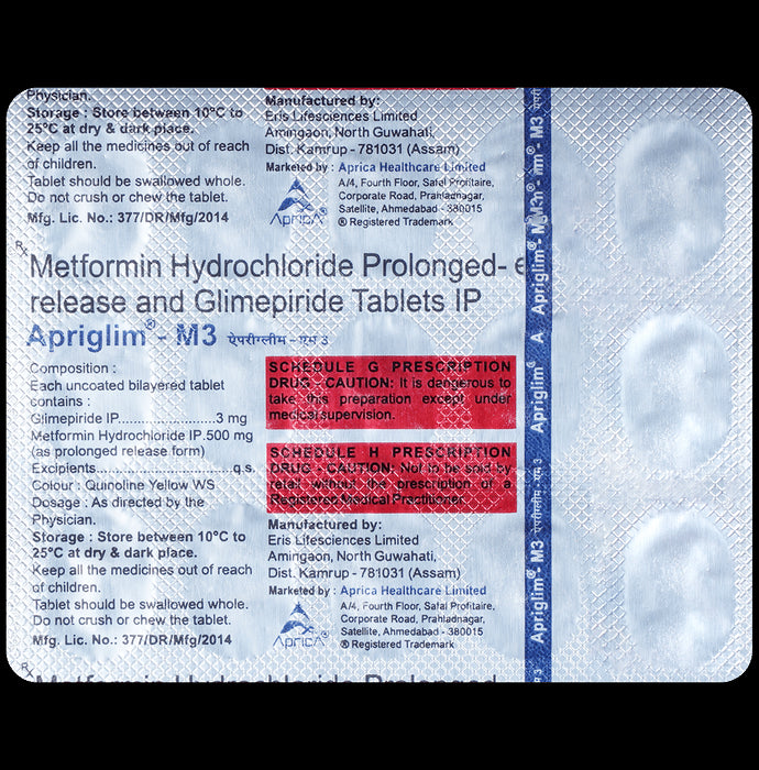 Apriglim-M 3 Tablet PR