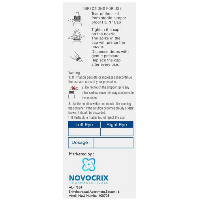 Aqucrix Lubricant Eye Drop