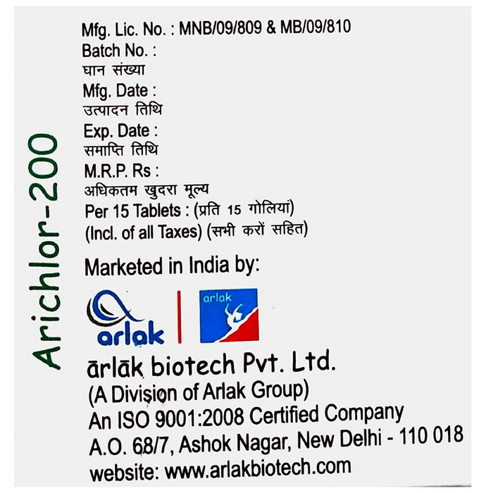 Arichlor 200mg Tablet