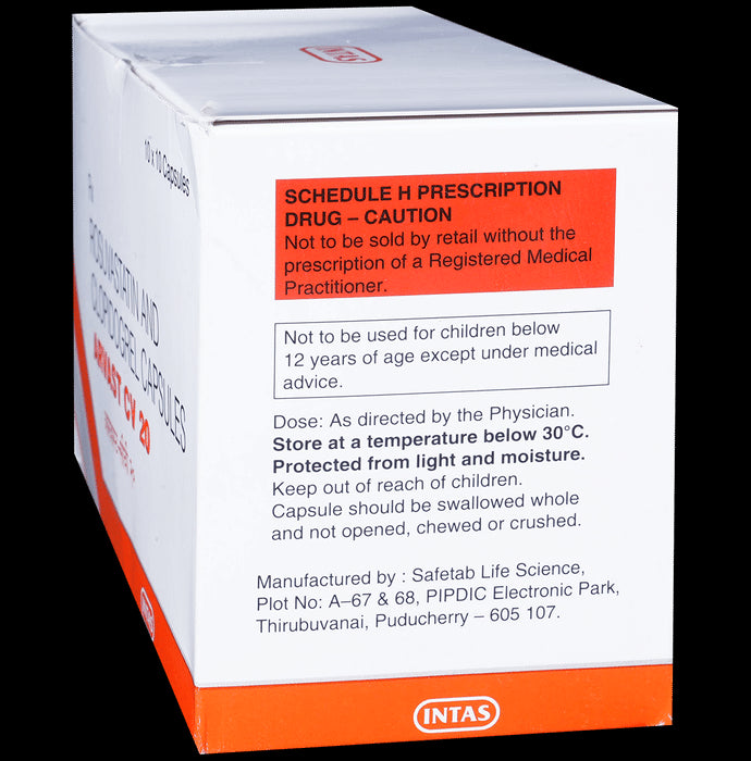 Arvast CV 20mg/75mg Capsule