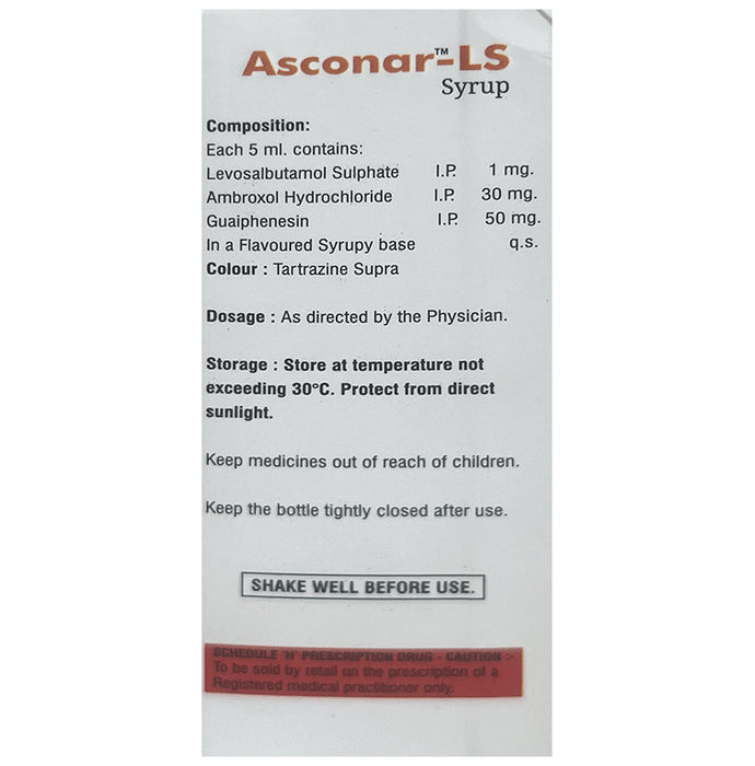 Asconar-LS Syrup Pineapple Sugar Free