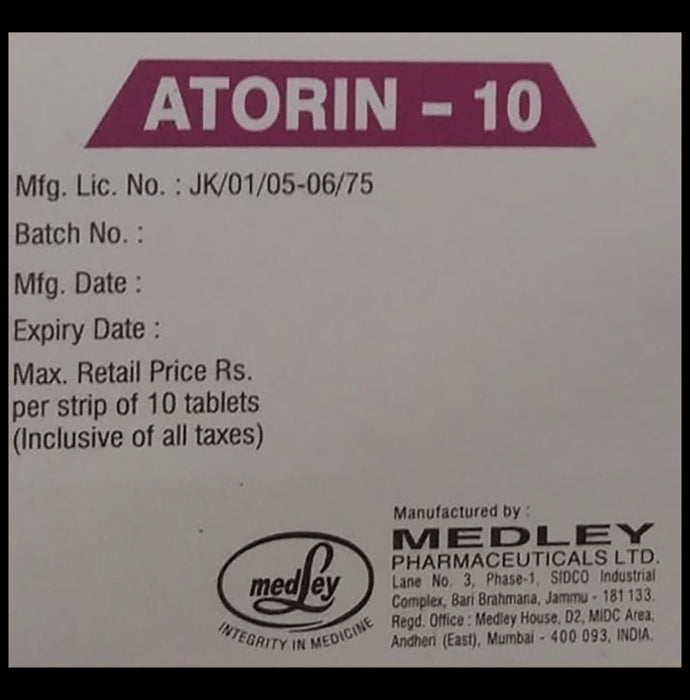 Atorin 10 Tablet