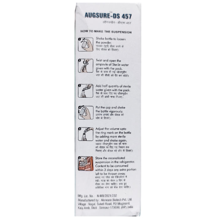 Augsure-DS 457 Oral Suspension Vanilla