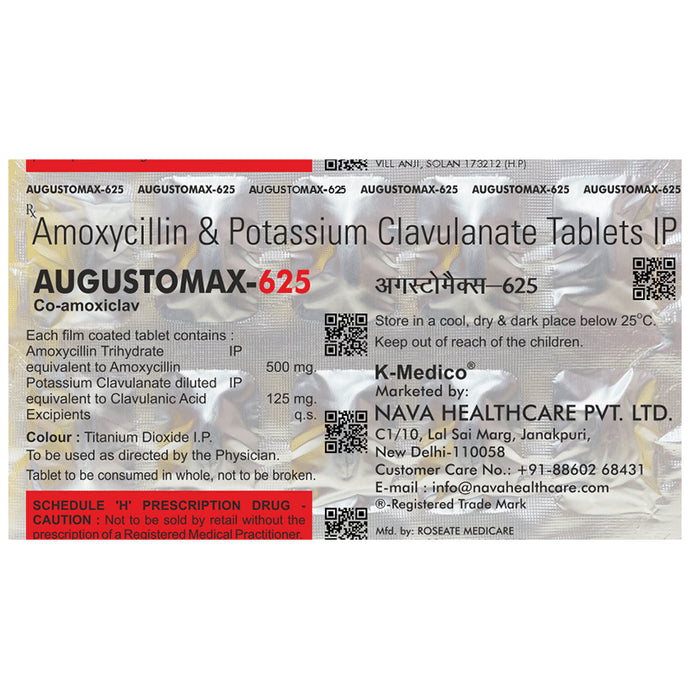 Augustomax 625 Tablet