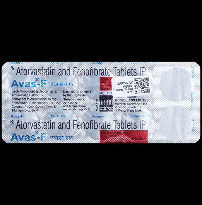Avas F 10mg/160mg Tablet