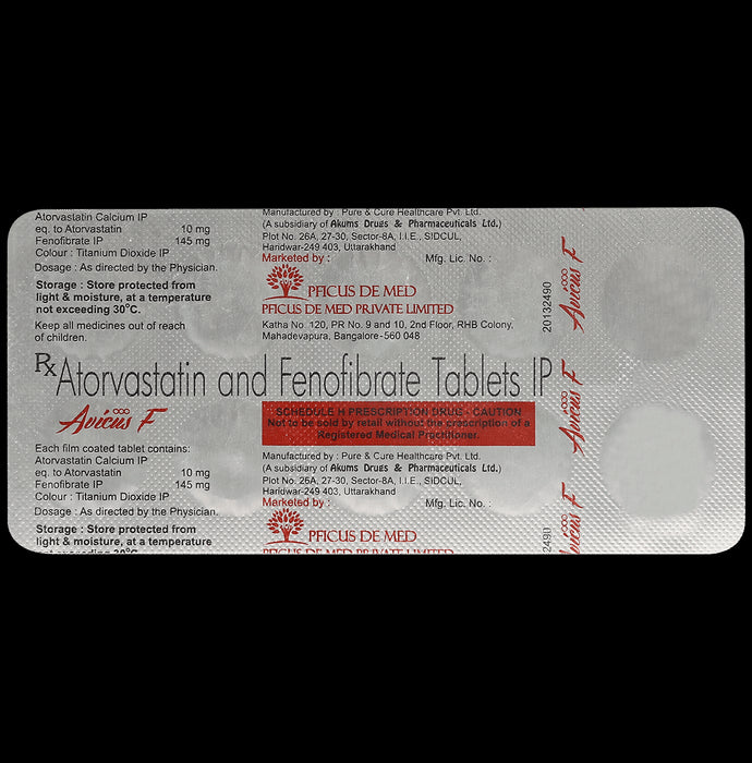 Avicus F 10mg/145mg Tablet