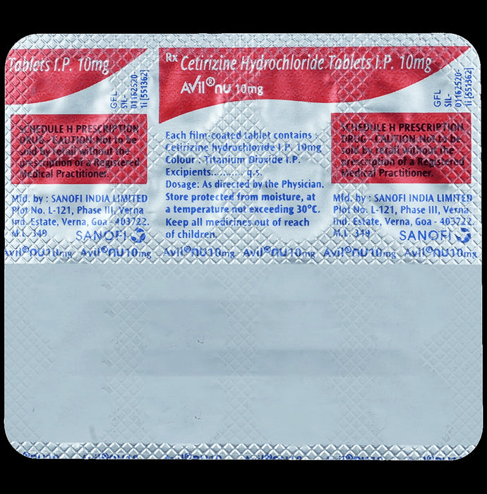 Avil NU 10mg Tablet