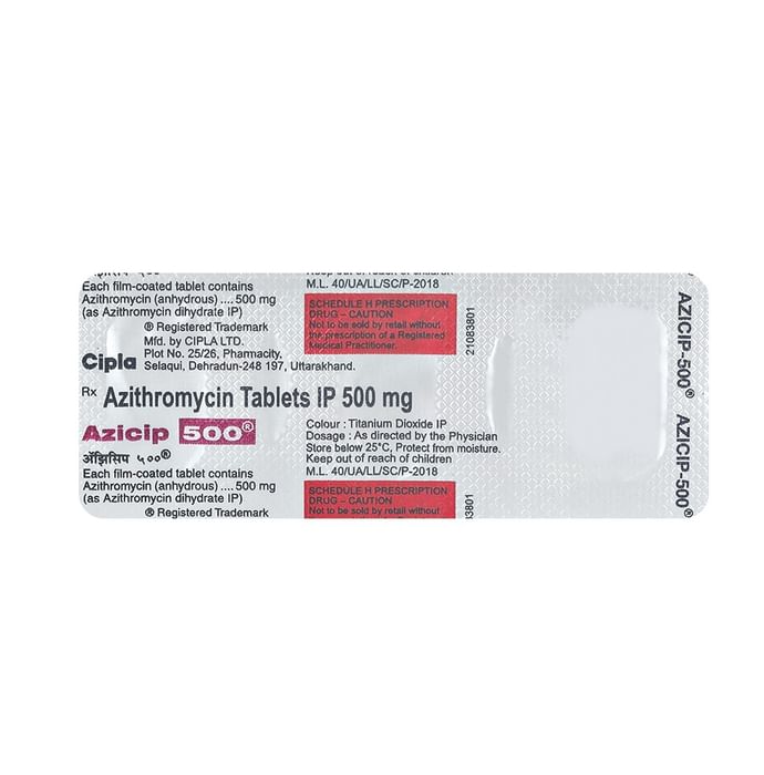 Azicip 500 Tablet
