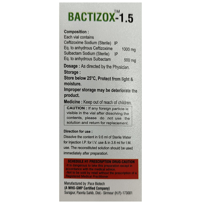 Bactizox 1.5 Injection