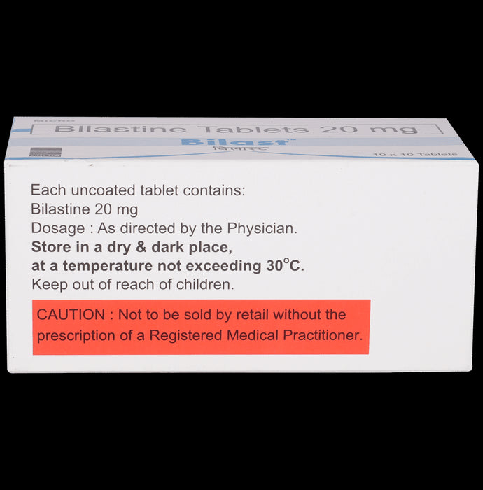 Bilast 20mg Tablet