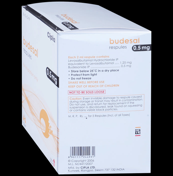 Budesal 0.5mg Respules 2ml