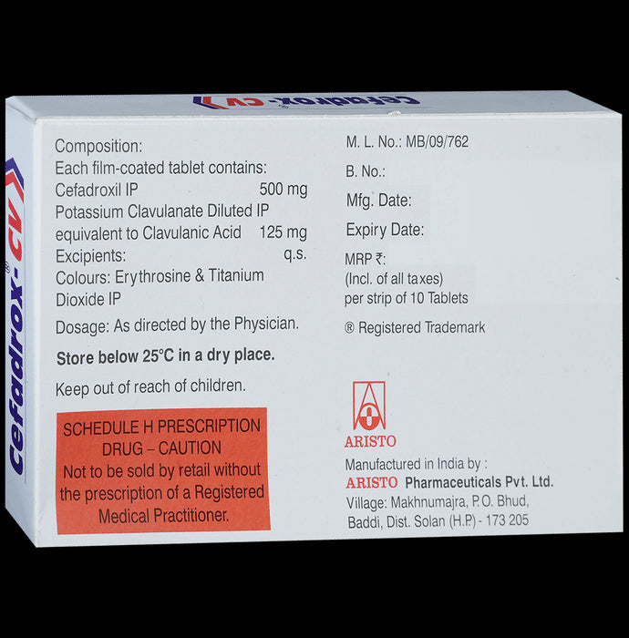 Cefadrox-CV 500/125 Tablet