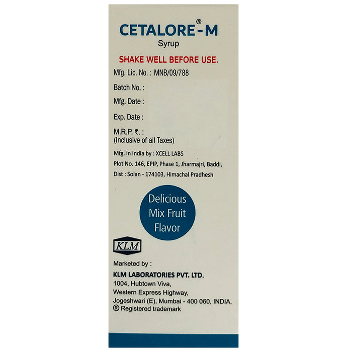Cetalore-M Syrup Delicious Mixed Fruit