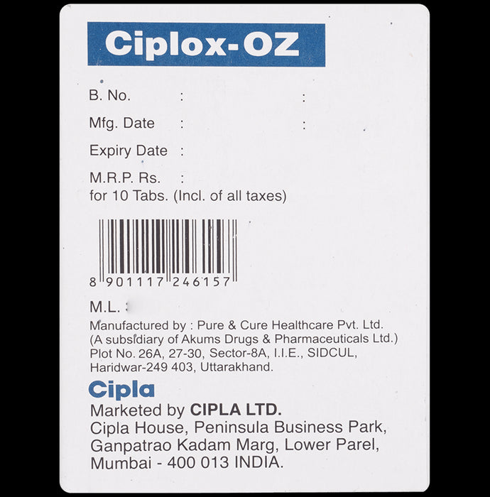 Ciplox-OZ Tablet