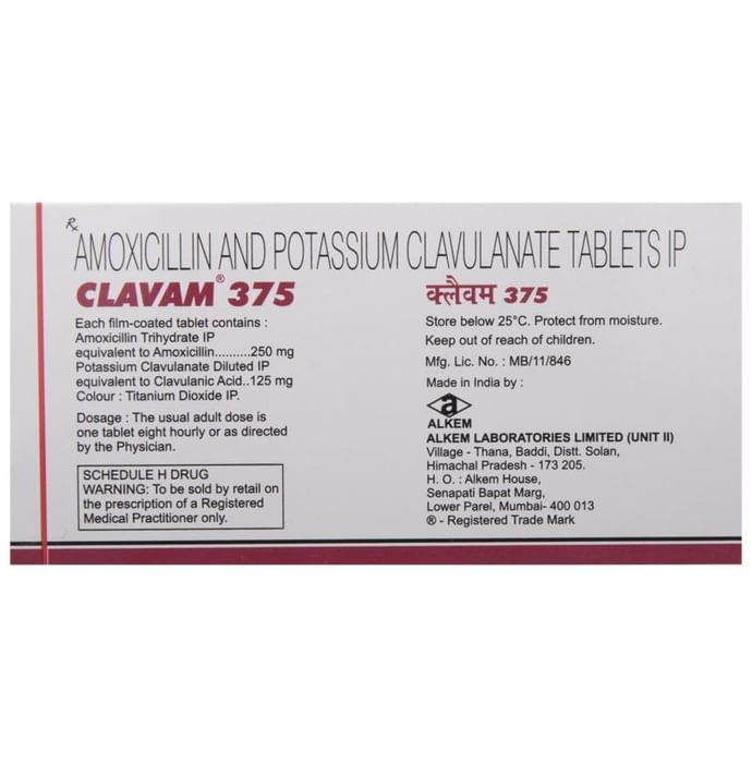 Clavam 375 Tablet