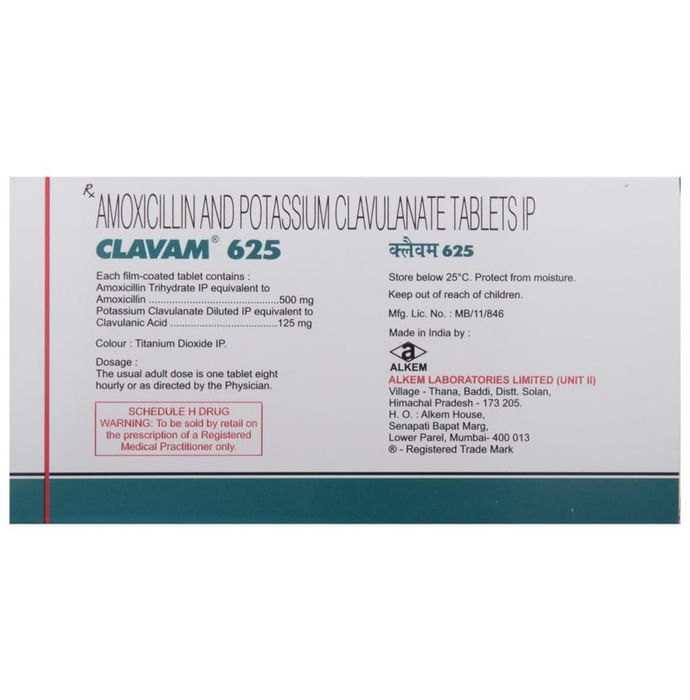 Clavam 625 Tablet