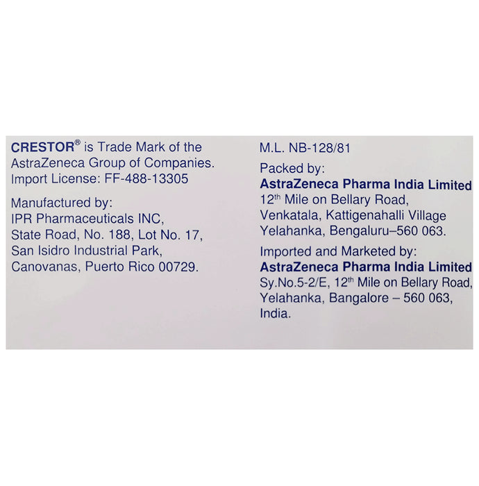 Crestor 10mg Tablet