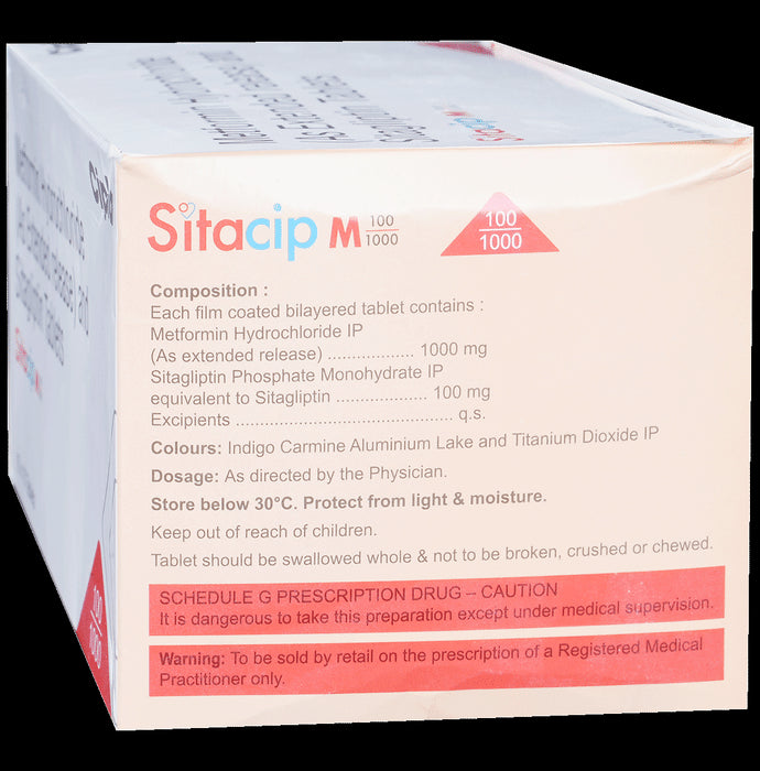 Sitacip M 100/1000 Tablet ER