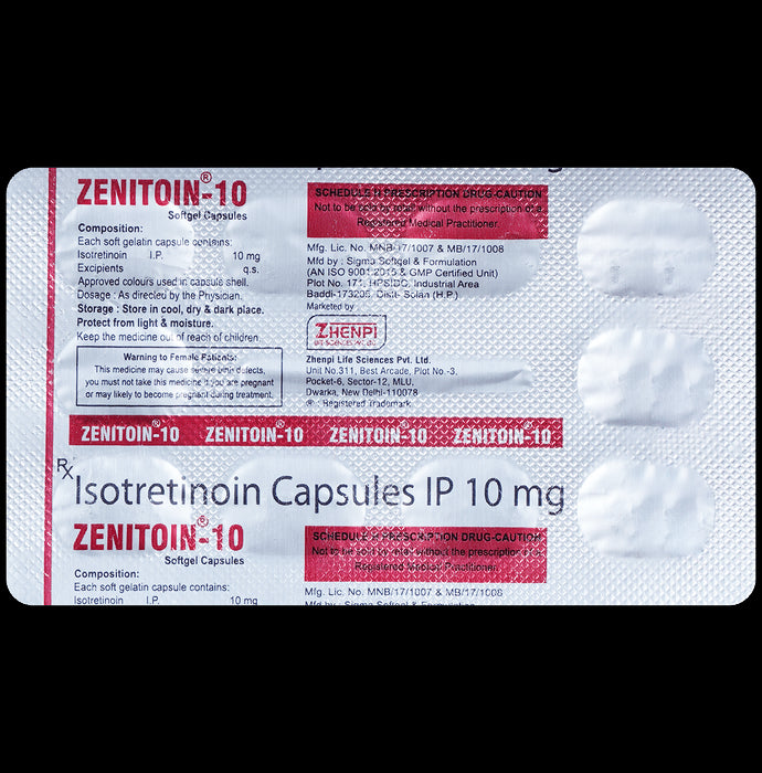 Zenitoin 10 Soft Gelatin Capsule