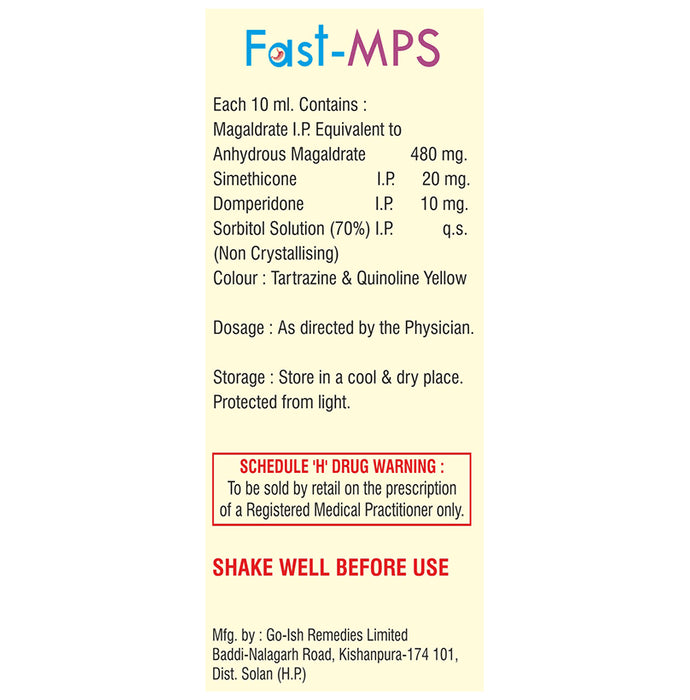 Fast-Mps Oral Suspension Elaichi