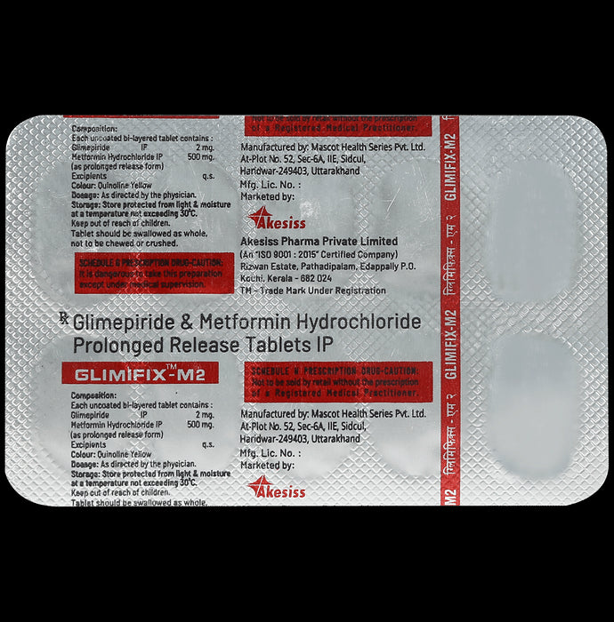 Glimifix M 2 mg/500 mg Tablet