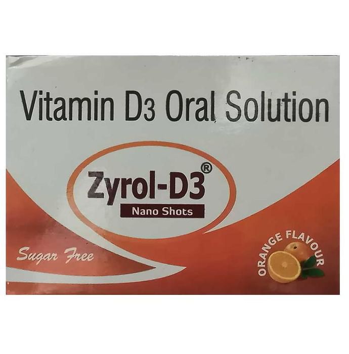 Zyrol-D3 Nano Shots (Each 5ml) Orange Sugar Free - Classic Derma