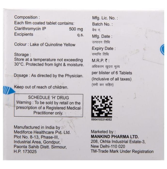 Clarinova 500 Tablet