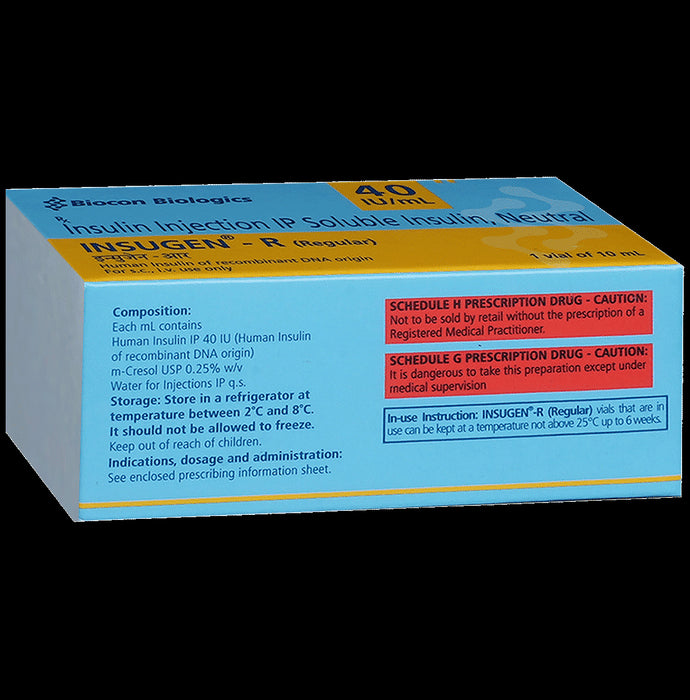 Insugen-R 40IU/ml Solution for Injection