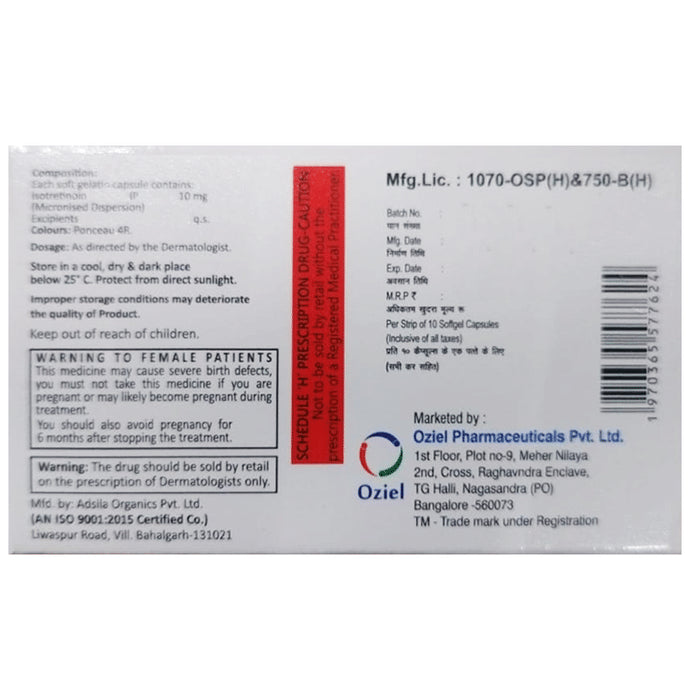 Isonise 10mg Capsule