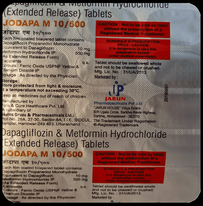 Jodapa M 10mg/500mg Tablet