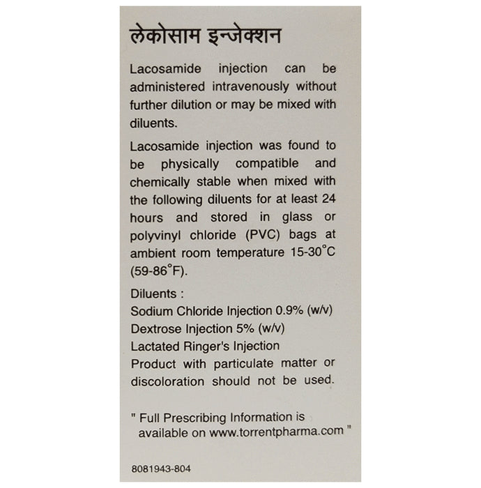 Lacosam Injection