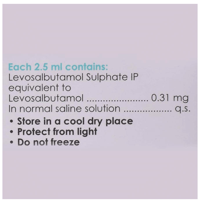 Levolin 0.31mg Respules