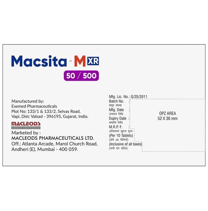 Macsita-MXR 50/500 Tablet