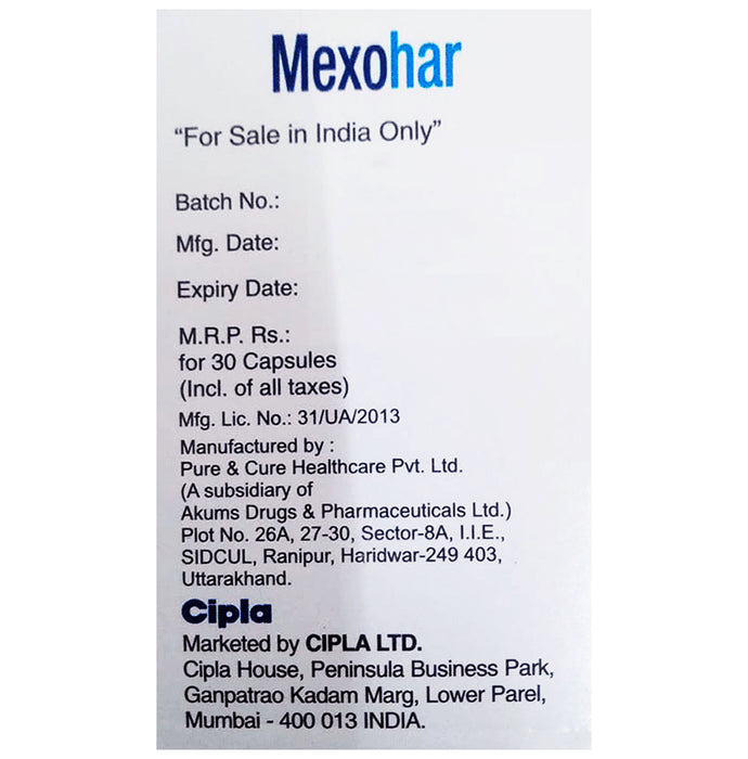 Mexohar 150mg Capsule