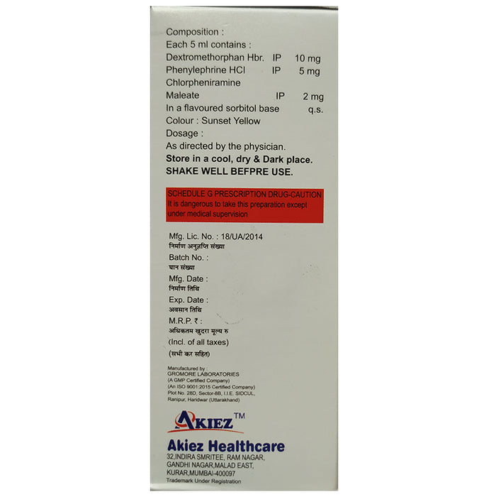 Akof-D Syrup Sugar Free