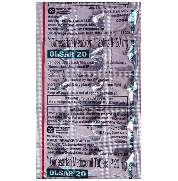 Olsar 20 Tablet