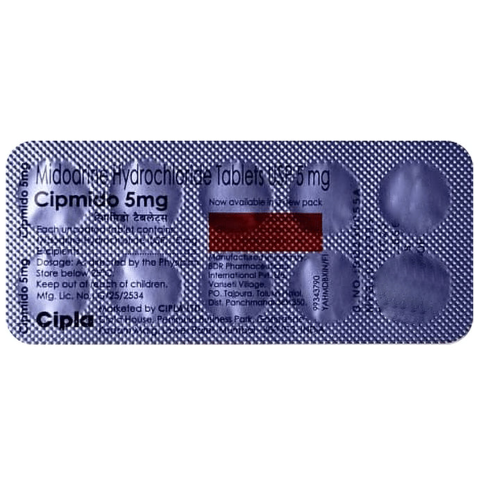 Cipmido 5mg Tablet