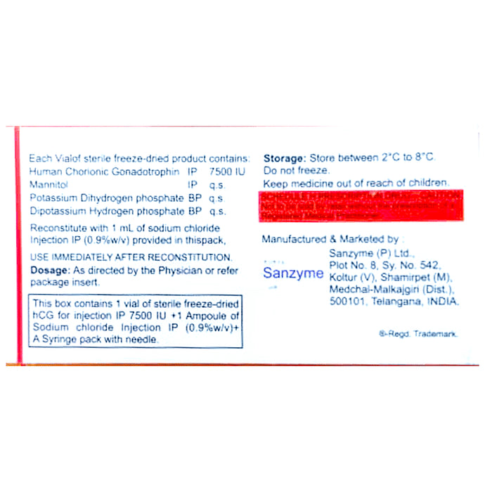 Pubergen JO 7500IU Injection