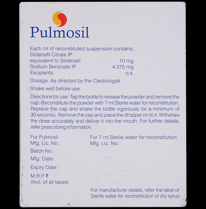 Pulmosil 10mg Oral Suspension