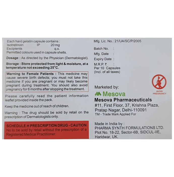 Rateotret 20 Capsule