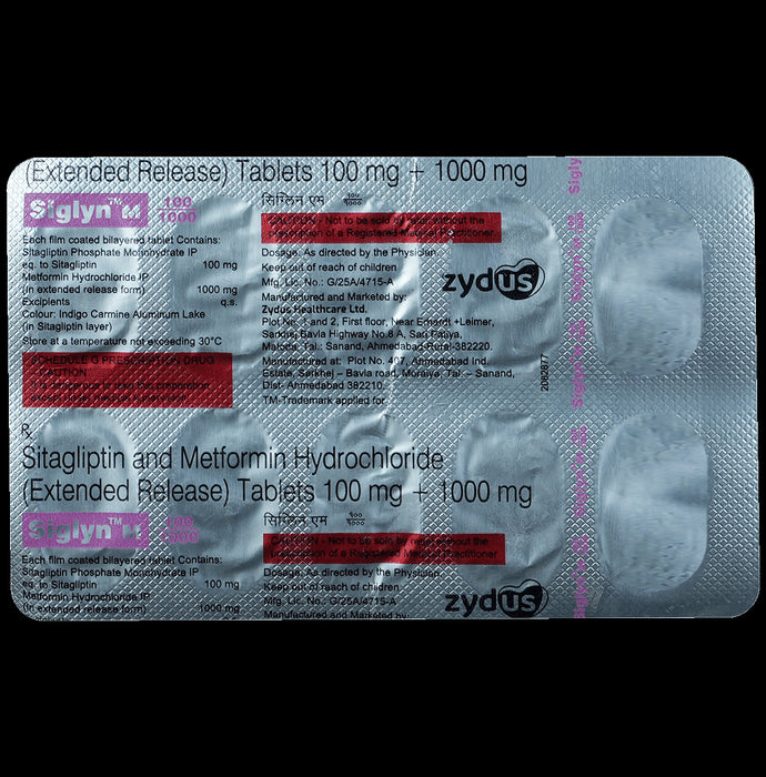 Siglyn M 100/1000 Tablet ER